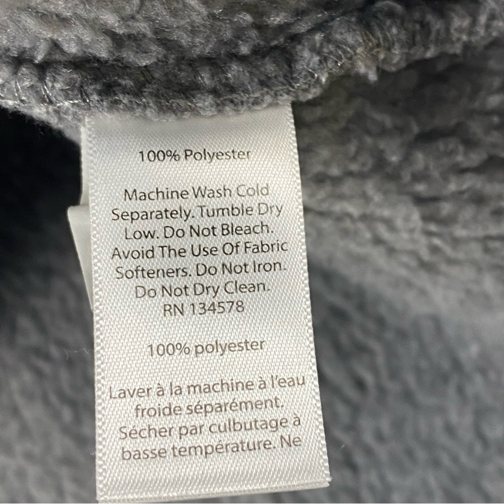 Vineyard Vines Fleece Women M Gray 1/2 Zip Mock Neck Pullover Sweater Warm Cozy - Picture 5 of 9